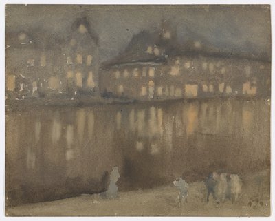Grande Canal, Amsterdã; Noturno de James Abbott McNeill Whistler