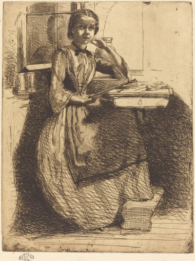 Gretchen em Heidelberg de James Abbott McNeill Whistler
