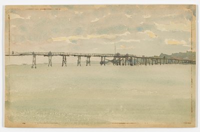Gray e Silver-Pier, Southend de James Abbott McNeill Whistler