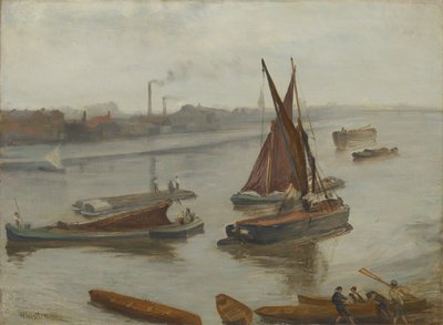 Cinzento e prateado: Antiga Battersea Reach de James McNeill Whistler
