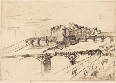 Île de la Cité, Paris de James McNeill Whistler