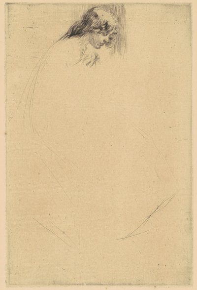 Cabeça dobrada de Jo de James Abbott McNeill Whistler
