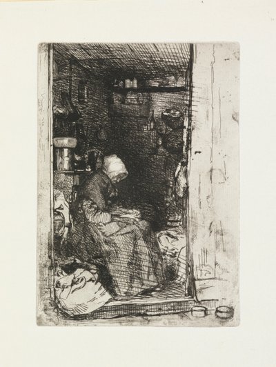 A velha com trapos de James Abbott McNeill Whistler