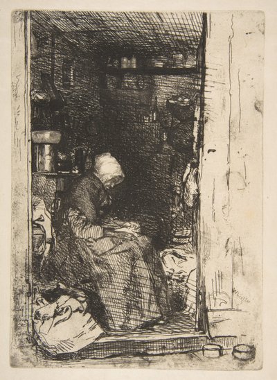 A velha dos trapos de James McNeill Whistler