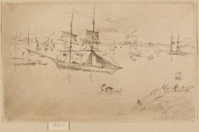 Lagoa - meio-dia de James Abbott McNeill Whistler