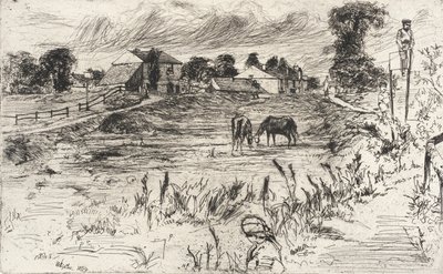 Paisagem com cavalos de James McNeill Whistler