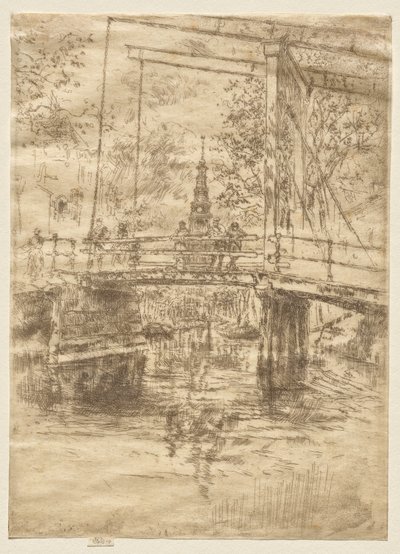 Pequena ponte levadiça, Amesterdão de James McNeill Whistler