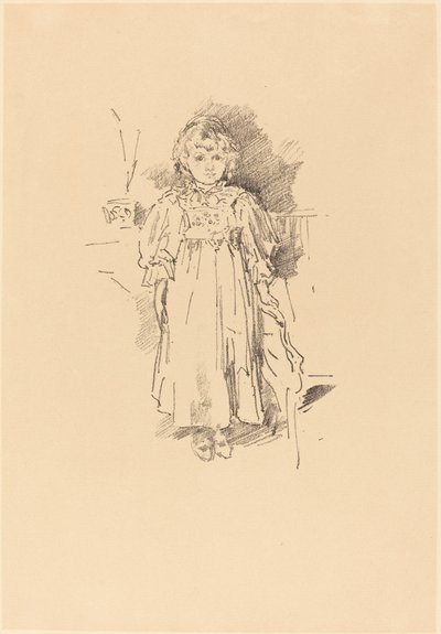 Pequena Evelyn de James Abbott McNeill Whistler