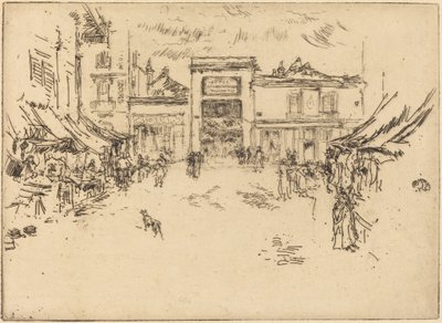 Pequena praça do mercado, Tours de James McNeill Whistler