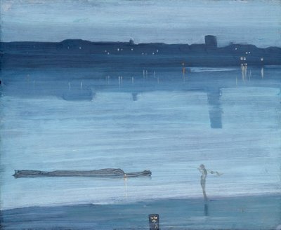 Nocturne: Azul e Prateado - Chelsea de James McNeill Whistler