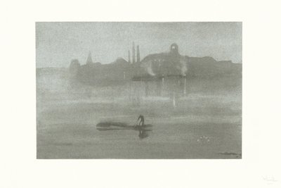 Nocturno: O rio em Battersea de James Abbott McNeill Whistler