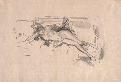 Modelo Nu Reclinado de James McNeill Whistler