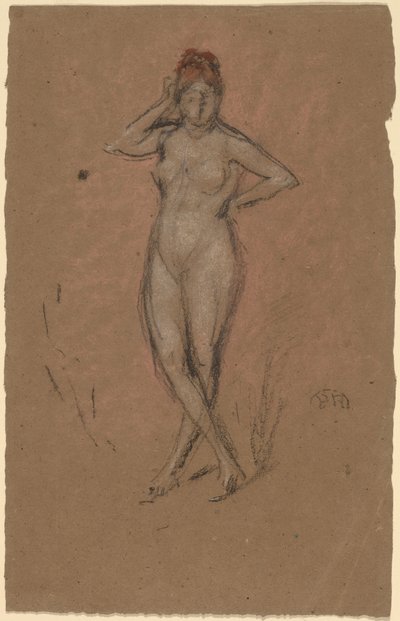 Nu em pé com as pernas cruzadas de James Abbott McNeill Whistler