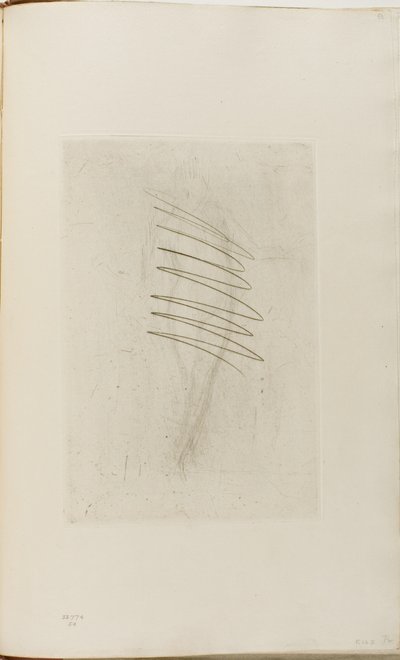 Mulher nua em pé, mão no quadril de James Abbott McNeill Whistler