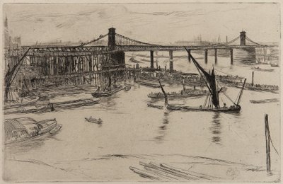 Ponte Velha de Hungerford de James Abbott McNeill Whistler