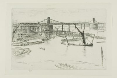 Ponte Velha de Hungerford de James Abbott McNeill Whistler