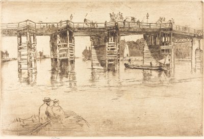 Ponte Velha de Putney de James Abbott McNeill Whistler