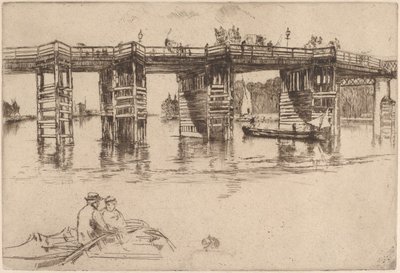 A antiga ponte de Putney de James McNeill Whistler