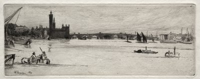 A antiga ponte de Westminster de James McNeill Whistler