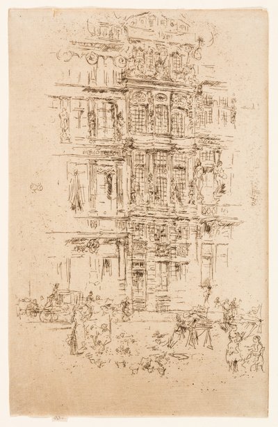 Palácios, Bruxelas de James Abbott McNeill Whistler