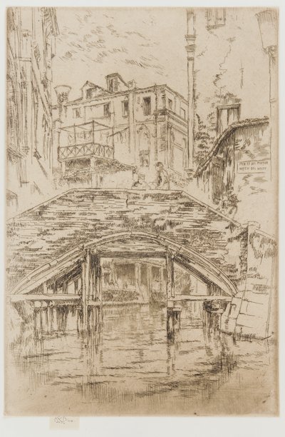 Ponte del Piovan de James Abbott McNeill Whistler