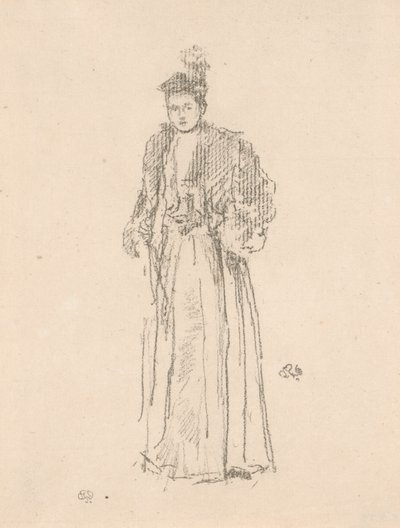 Estudo de retratos: Miss Charlotte R. Williams de James Abbott McNeill Whistler