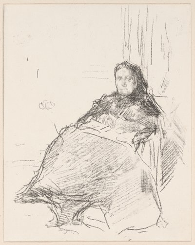 Estudo de retratos: Sra. Philip, nº 2 de James Abbott McNeill Whistler