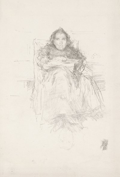 Estudo de retratos: Sra. Philip, nº 3 de James Abbott McNeill Whistler
