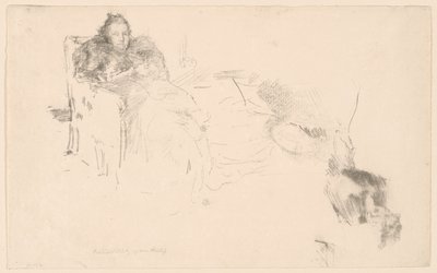 Estudo de Retrato: Sra. Philip, No. 4 [Estudos da Philips] de James Abbott McNeill Whistler
