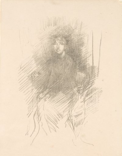 Retrato de uma jovem mulher [Miss Seton] de James McNeill Whistler