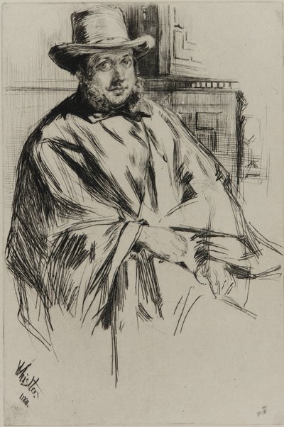 Retrato de um homem de James Abbott McNeill Whistler