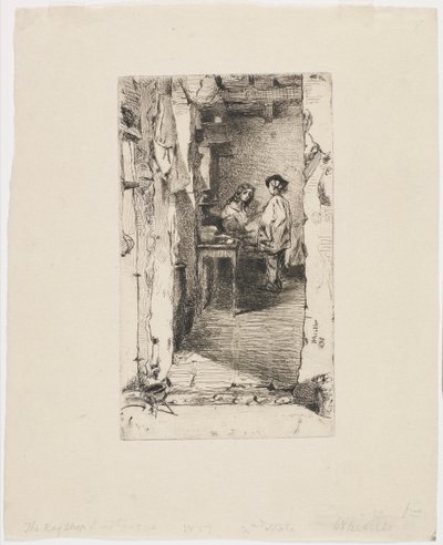 Rag Pickers, distrito de Mouffetard, Paris de James Abbott McNeill Whistler