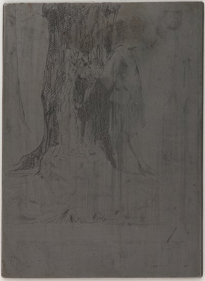 Seymour em pé debaixo de uma árvore de James Abbott McNeill Whistler