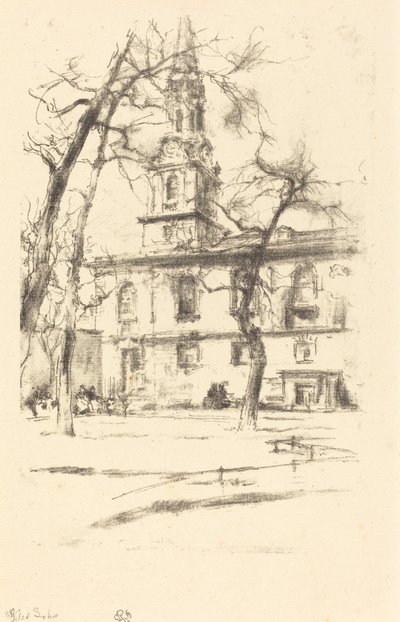 St. Giles-in-the-Fields de James Abbott McNeill Whistler