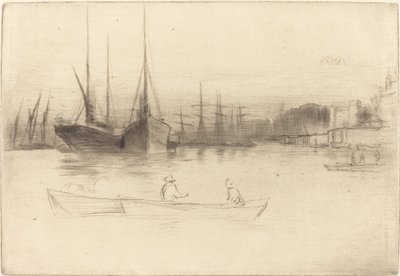 Barcos a vapor fora da torre de James Abbott McNeill Whistler