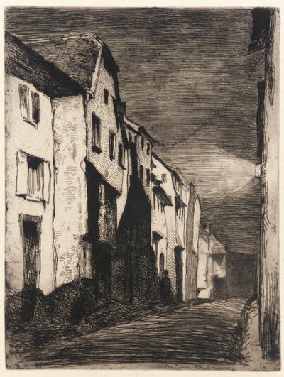 Rua em Saverne de James Abbott McNeill Whistler