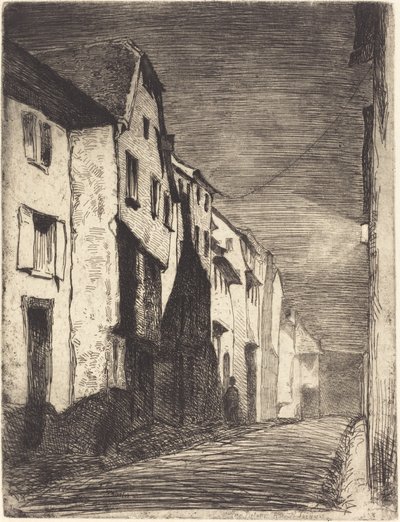 Rua em Saverne de James Abbott McNeill Whistler