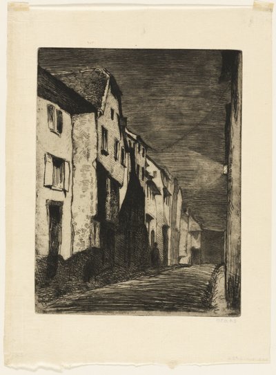 Rua em Saverne de James Abbott McNeill Whistler