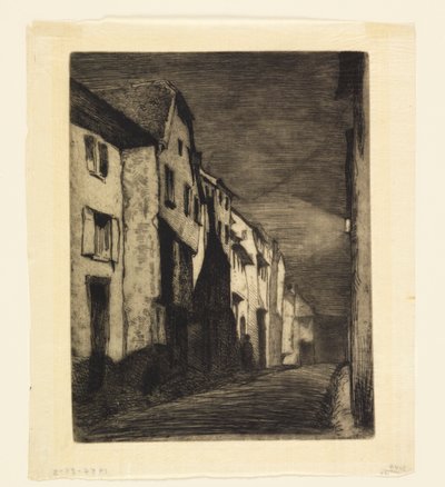 Rua em Saverne de James Abbott McNeill Whistler