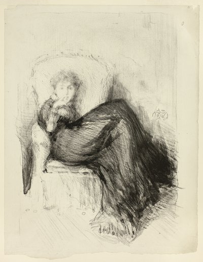 Estudo: Maud Sentado de James Abbott McNeill Whistler