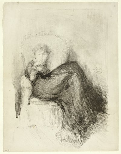Estudo: Maud Sentado de James Abbott McNeill Whistler