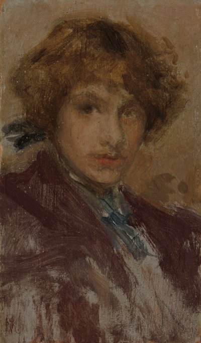 Estudo da cabeça e dos ombros de uma rapariga de James McNeill Whistler