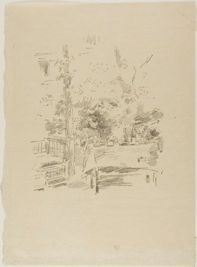 Tête-à-tête no jardim de James McNeill Whistler