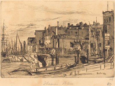 Polícia do Tamisa de James Abbott McNeill Whistler