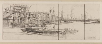 Armazéns do Tamisa de James Abbott McNeill Whistler