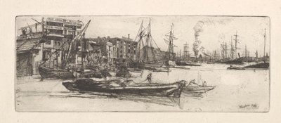Armazéns do Tamisa de James Abbott McNeill Whistler