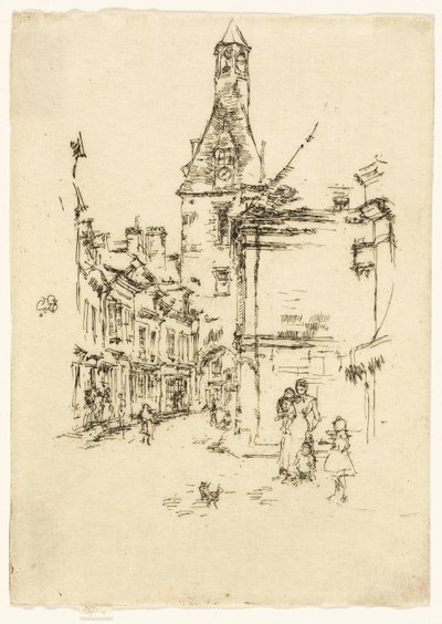 A Torre do Relógio - Amboise de James Abbott McNeill Whistler