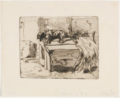 O cão no canil de James Abbott McNeill Whistler