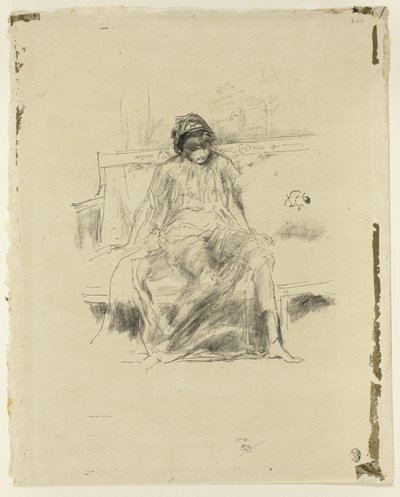 A Figura Drapejada, Sentada de James Abbott McNeill Whistler