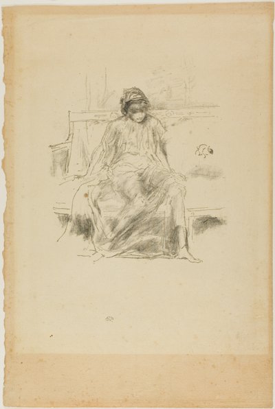 A Figura Drapejada, Sentada de James Abbott McNeill Whistler